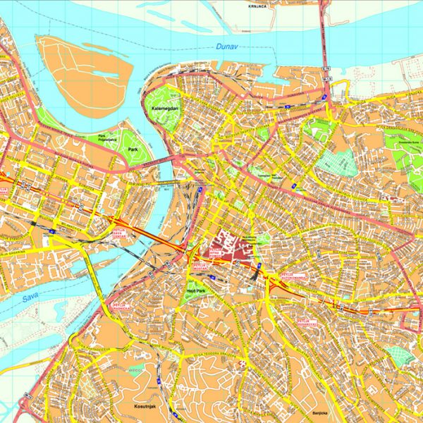 Beograd map