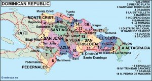 Dominicana Republic Political Map 300x161 