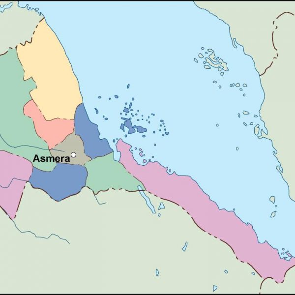 eritrea vector map
