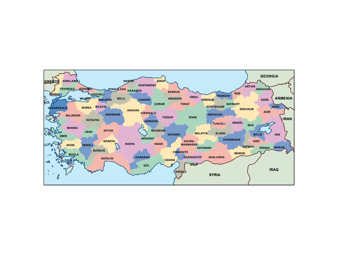 turkey presentation map
