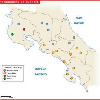 Costa Rica mapa energia