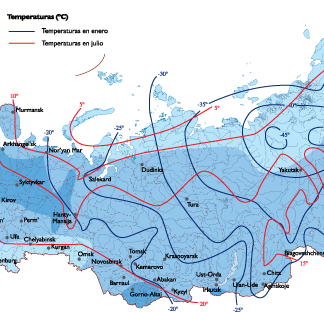 Russia Climate map