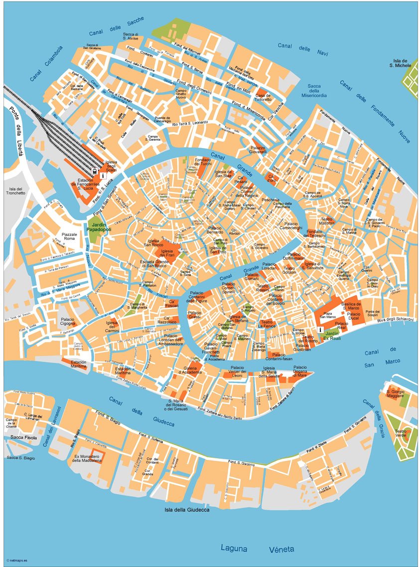 Venice Vector Map